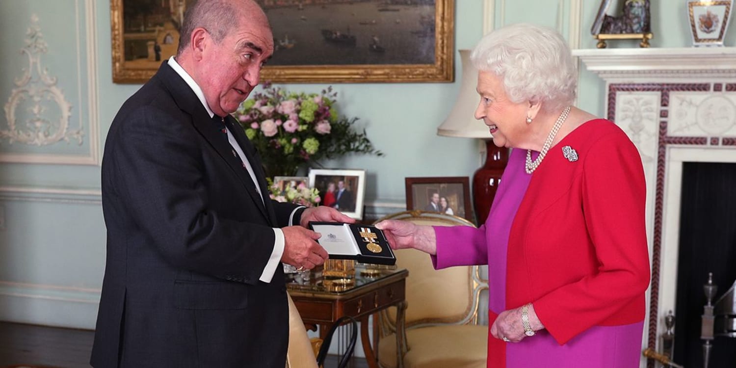 HM The Queen receives service medal in gold