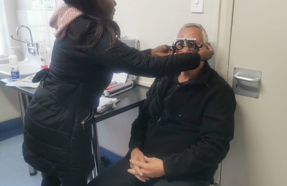 St John Optometrist Testing Patient 1