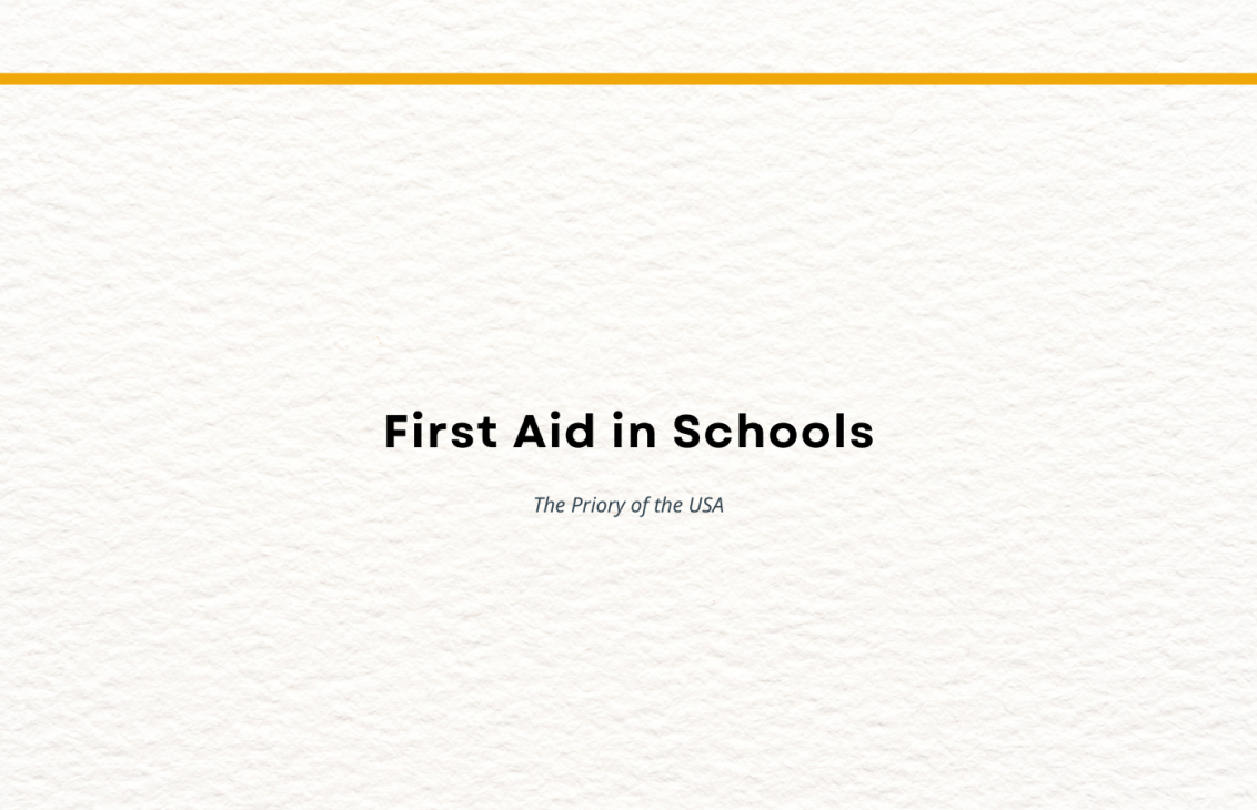 First Aid In Schools