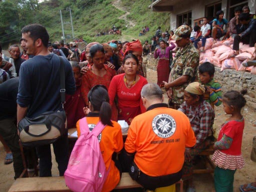 Humanitarian aid in Nepal
