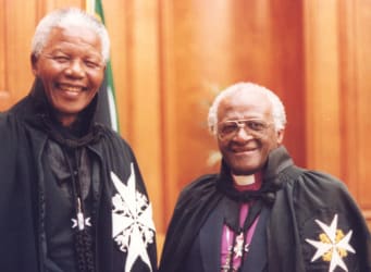Desmon Tutu with Nelson Mandela